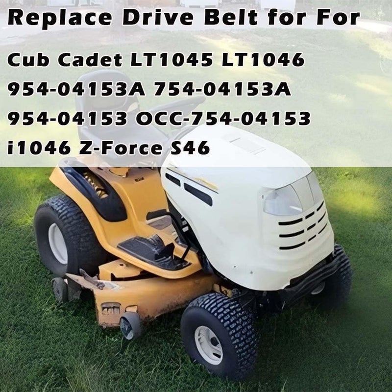 CTPOWER Replaces Mower Deck Belt 754-04153 for Cub Cadet LT1045 LT1046 954-04153A 754-04153A 954-04153 OCC-754-04153 i1046 Z-Force S46 46 Inch Decks/Aramid Cord / 122.00 inches - Image 3